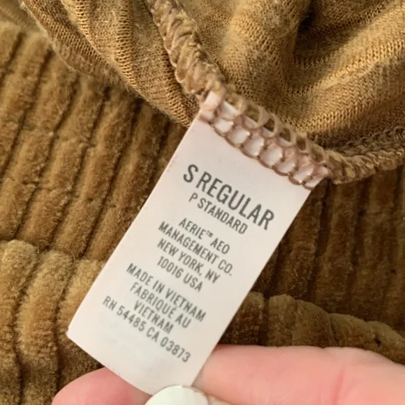 Aerie Tan Corduroy Flare Pants - Picture 8 of 8